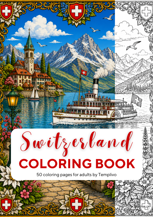 Adult coloring book, switzerland coloring book, swiss, coloriage png, floral coloring pages, adult coloring pages, doodle colouring book, forest colouring pages png, animal coloring pages, adult coloring pages printable, adult coloring, coloring pages for adults, coloring page digital, Instant download, Intricate, High detail, Line art, best seller, grey scale, swissness, Malbuch, Malseiten, Schweiz, Suisse