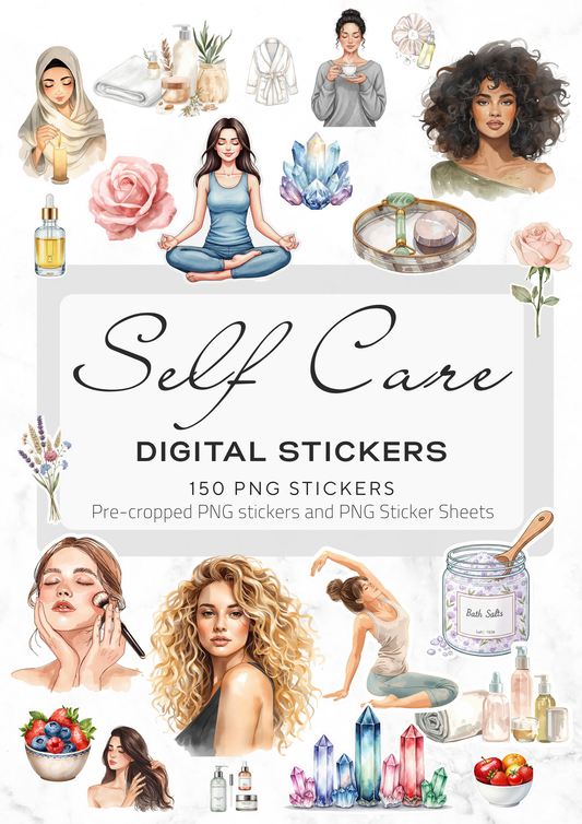Digital stickers, Self care, digital planner stickers, self care stickers, PNG Stickers, planner stickers, watercolor self care planner stickers, wellness journal stickers, png stickers, self care, digital planner, digital download, self care stickers, ipad stickers, goodnotes stickers, tablet stickers, aesthetic stickers, stickers numeriques, stickers digitali, Selbstliebe, digitale sticker