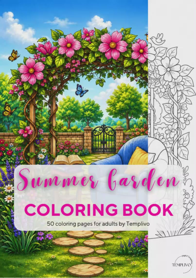 Adult coloring book, summer garden, coloring book, floral, coloriage png, floral coloring pages, adult coloring pages, doodle colouring book, flower colouring pages png, adult coloring pages printable, adult coloring, coloring pages for adults, coloring page digital, Instant download, Intricate, High detail, Line art, best seller, grey scale, summer flowers, Malbuch, Malseiten