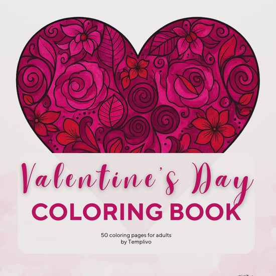 Coloring Book, adult coloring pages, coloring pages, valentines day, valentine day, valentine, love, love theme, digital coloring book, adult coloring book, printable coloring pages, heart coloring book, pdf, png, digital download, Malbuch, livre de coloriage
