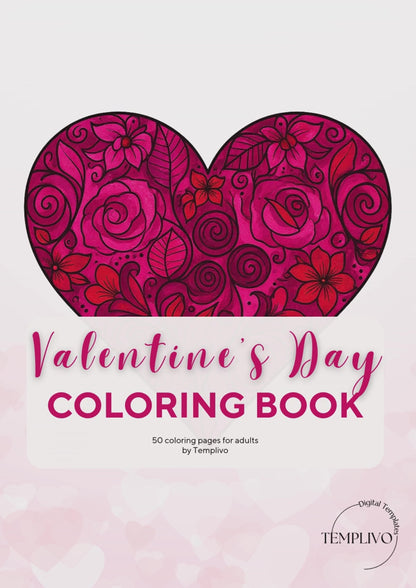 Coloring Book, adult coloring pages, coloring pages, valentines day, valentine day, valentine, love, love theme, digital coloring book, adult coloring book, printable coloring pages, heart coloring book, pdf, png, digital download, Malbuch, livre de coloriage