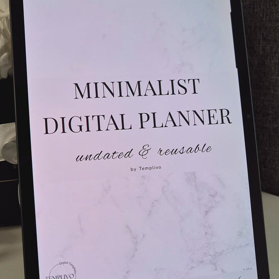 Digital Planner, Sunday MOnday start, Digitaler Planer, Minimalist Digital Planner, printable planner, undated Digital planner, simple minimal Digital Planner - Sunday Start, Monday start, journal for samsung notes, goodnotes and ipad, daily, weekly and monthly pages with lifestyle templates, daily planner, weekly planner, monthly planner, digital planner, goodnotes planner, digital journal, notebook, adhd planner, hyperlinked, digital download, digitaler planer, digitale agenda, digital notebook