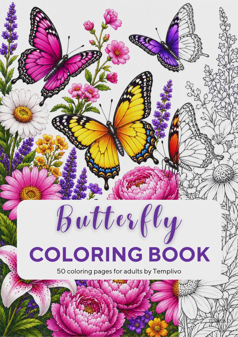 Adult coloring book, Butterfly coloring book, butterflies, livre de coloriage, pdf, png, fantasy coloring pages, adult coloring pages, doodle colouring book, floral colouring pages png, adult coloring pages printable, adult coloring, coloring pages for adults, coloring page digital, Instant download, high detail and intricate, Line art, best seller, grey scale, Schmetterling Malvorlagen, Malbuch, Malseiten, Schmetterlinge