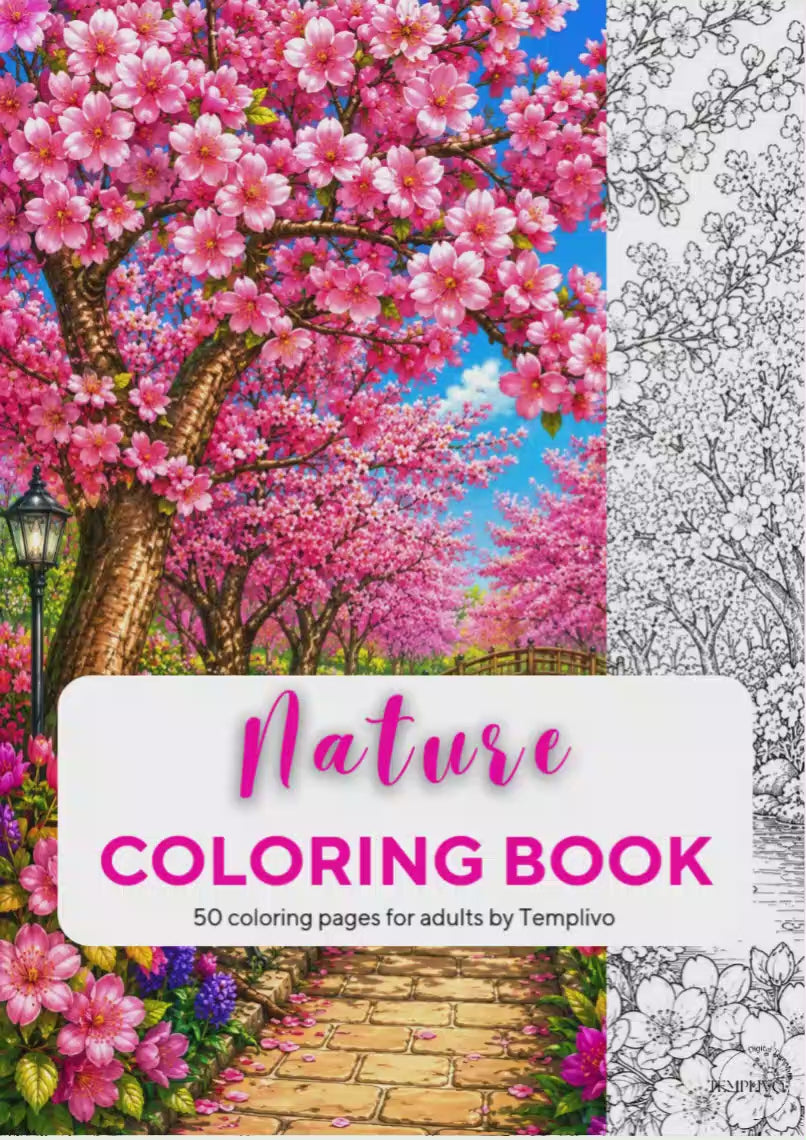 Adult coloring book, nature coloring book, floral, livre de coloriage, pdf, png, nature coloring pages, adult coloring pages, doodle colouring book, forest colouring pages png, adult coloring pages printable, adult coloring, coloring pages for adults, coloring page digital, Instant download, high detail and intricate, Line art, best seller, grey scale, NAtur Malvorlagen, Wald Malbuch, Malseiten