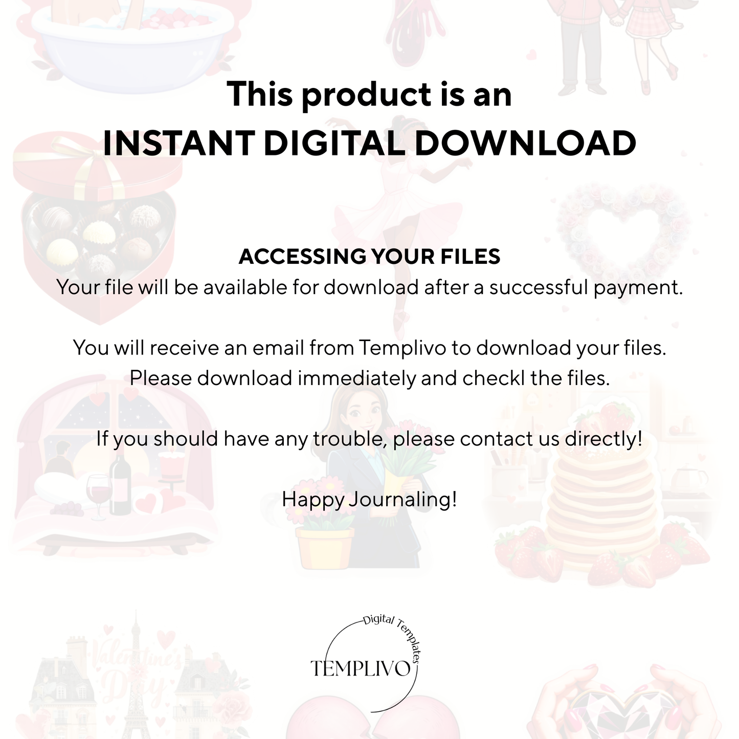 Digital Stickers - Valentines Day
