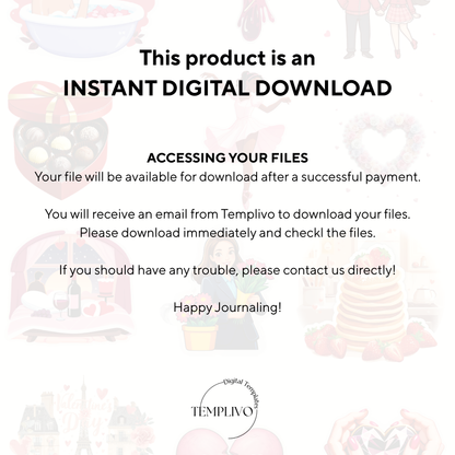 Digital Stickers - Valentines Day
